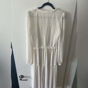 Aritzia tempest midi dress - white - large